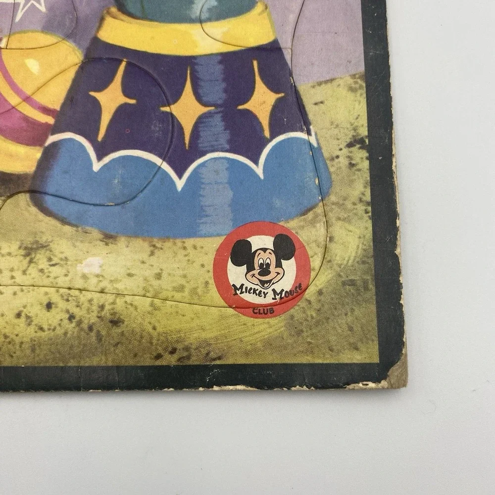 Vintage Original 1957 Walt Disney's Mickey Mouse Club Frame Tray Puzzle 4428 USA